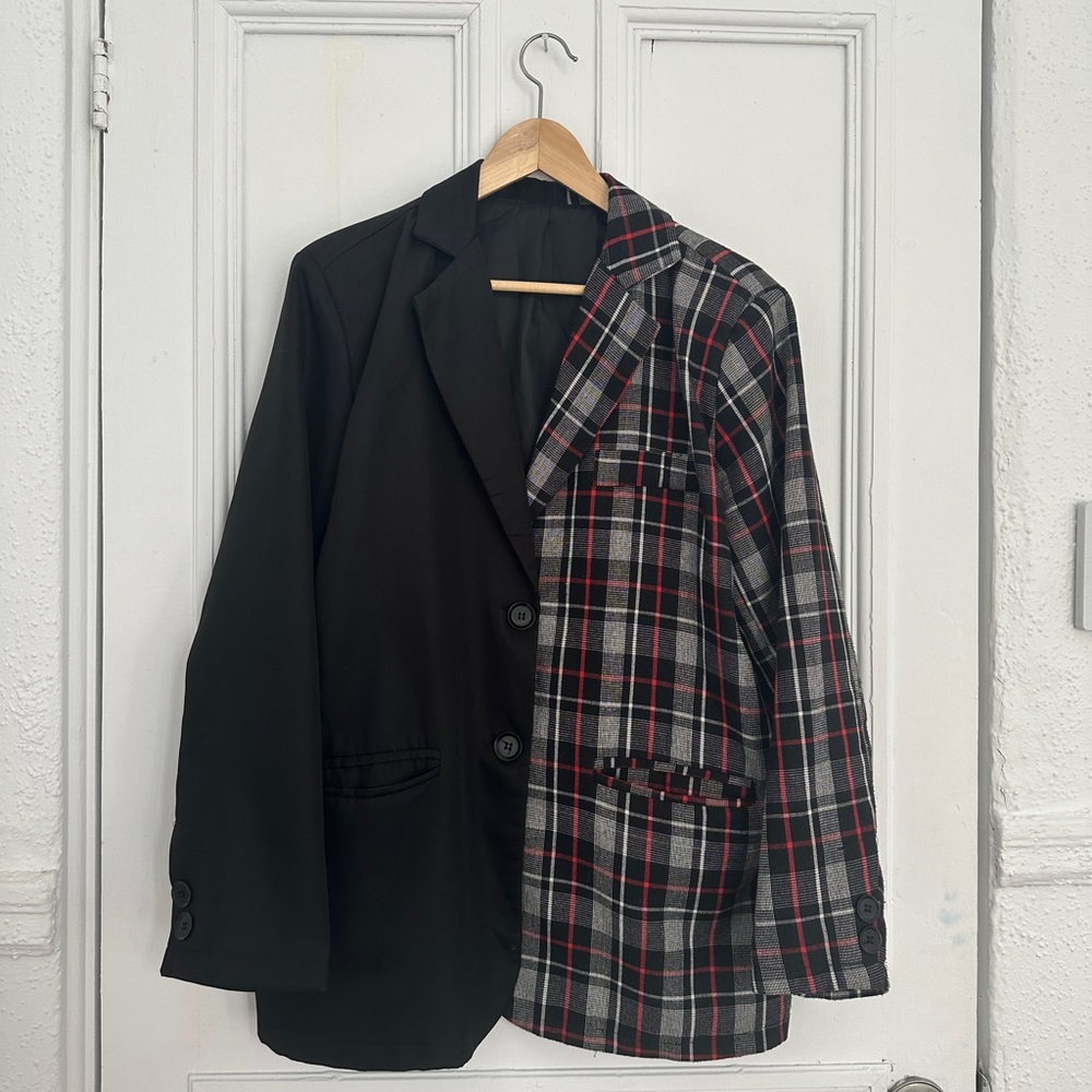 Two-Tone Split Blazer - Picture 5 of 7
